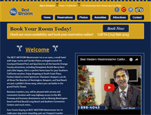 Tablet Screenshot of bestwesternwestminsterinn.com